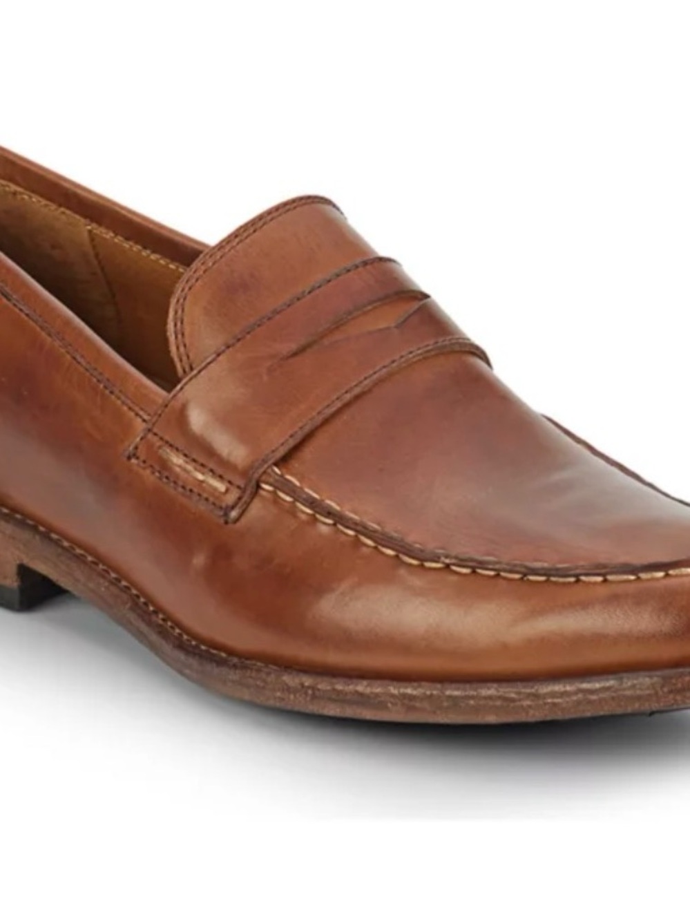 Frye Men's Penny Loafers in Cognac Brown 8.5